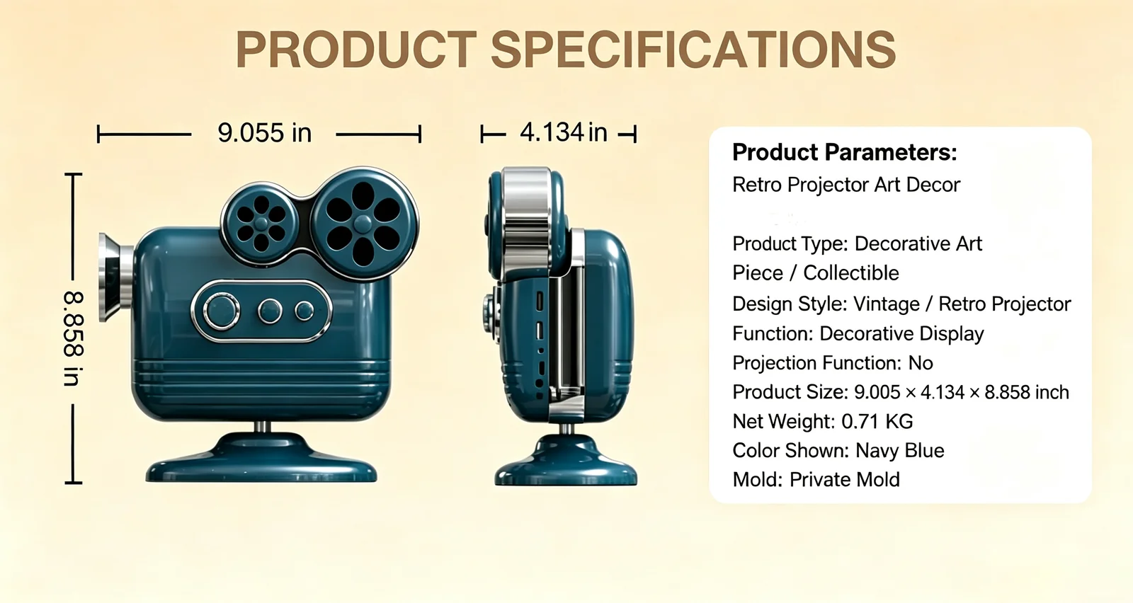 BESUS Source projector - Detail